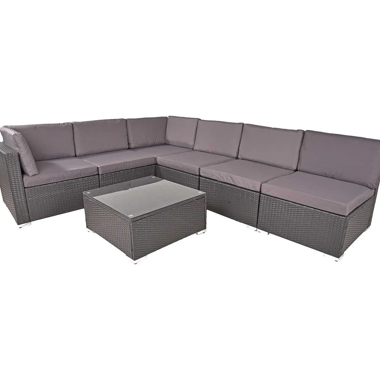 mutoni pleasure Gartenlounge Sansibar Schwarz Grau> Gartenlounge