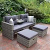 mutoni pleasure Gartenlounge Valletta Grau> Gartenlounge