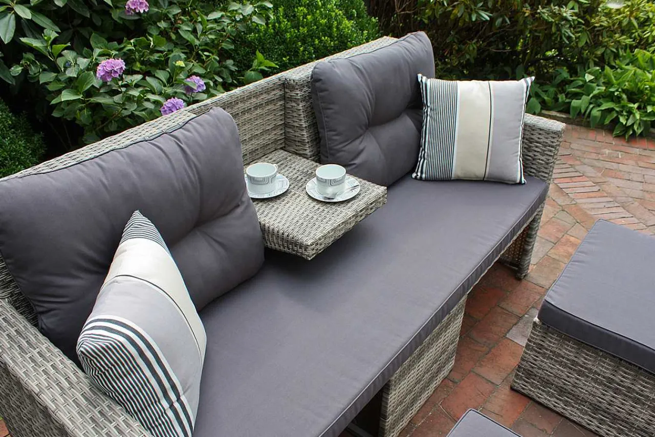 mutoni pleasure Gartenlounge Valletta Grau> Gartenlounge