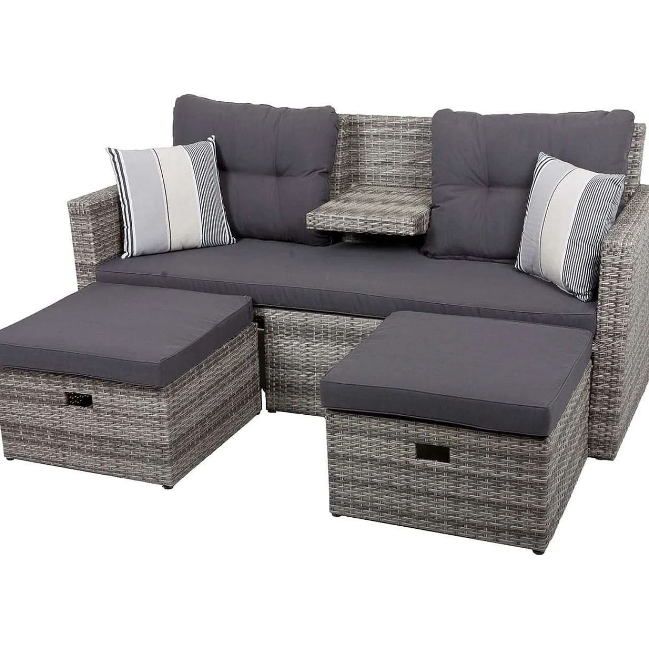 mutoni pleasure Gartenlounge Valletta Grau> Gartenlounge
