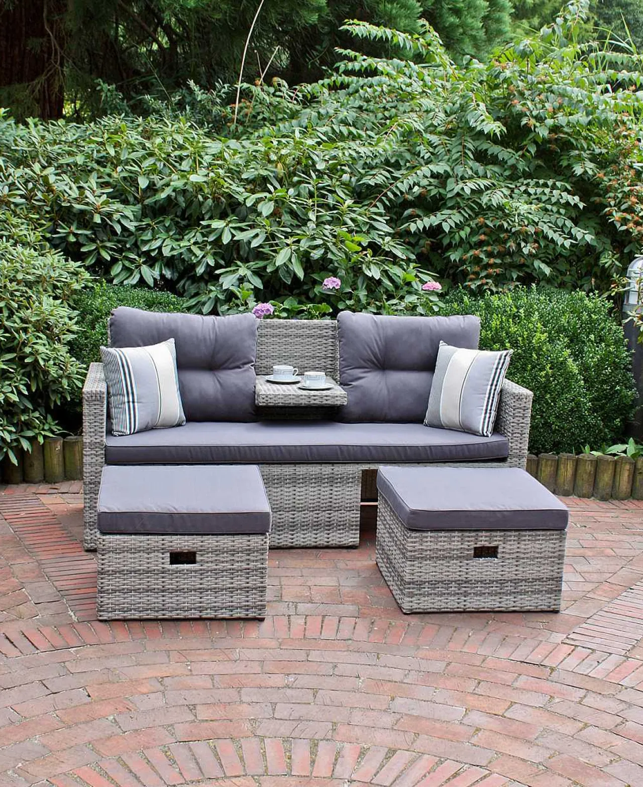 mutoni pleasure Gartenlounge Valletta Grau> Gartenlounge