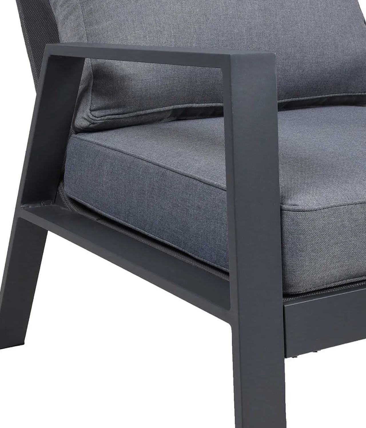 mutoni pleasure Gartenlounge Victoria Anthrazit (4-Er Set)> Gartenlounge
