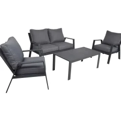 mutoni pleasure Gartenlounge Victoria Anthrazit (4-Er Set)><noscript><img width=