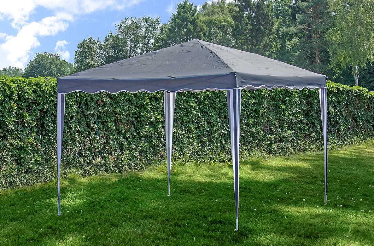 mutoni pleasure Gartenpavillon Ganges Grau 295X295> Pavillons Und Gartenzelte