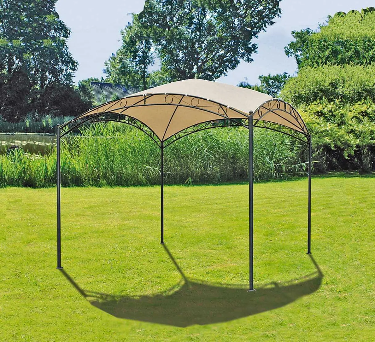 mutoni pleasure Gartenpavillon Hudson Beige 295X295> Pavillons Und Gartenzelte