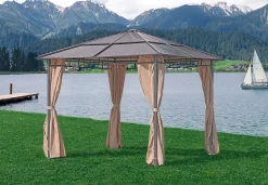 mutoni pleasure Gartenpavillon Napa Braun Beige 295X295> Pavillons Und Gartenzelte