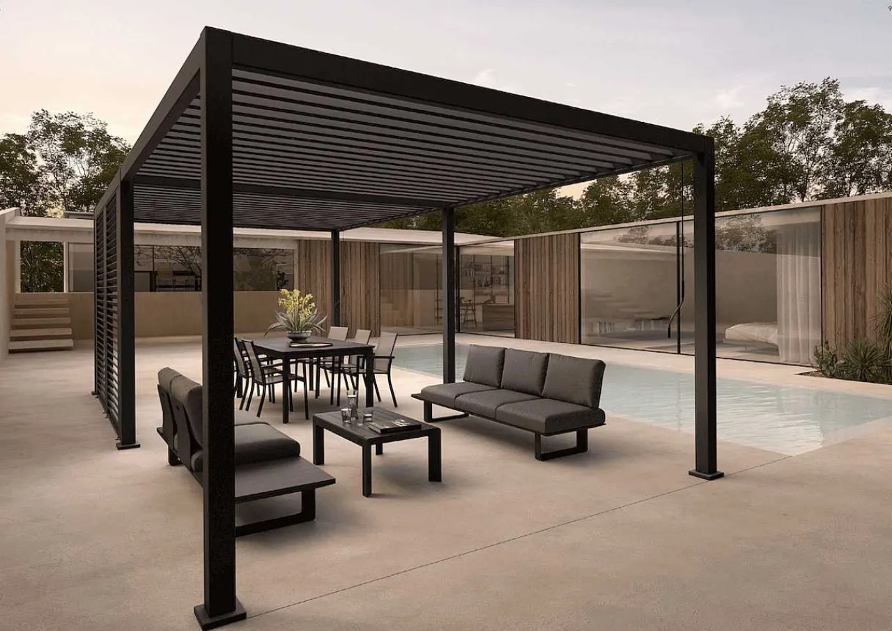 mutoni lifestyle Gartenpavillon Ocean Anthrazit 360X600> Pavillons Und Gartenzelte