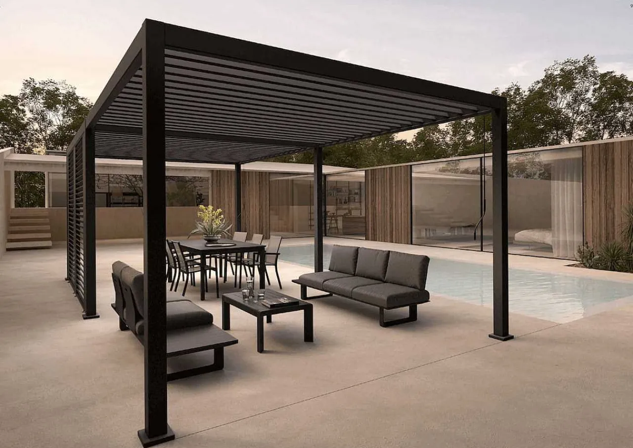 mutoni lifestyle Gartenpavillon Ocean Anthrazit 360X600> Pavillons Und Gartenzelte