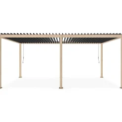mutoni lifestyle Gartenpavillon Ocean Natur-Anthrazit 360X600> Pavillons Und Gartenzelte