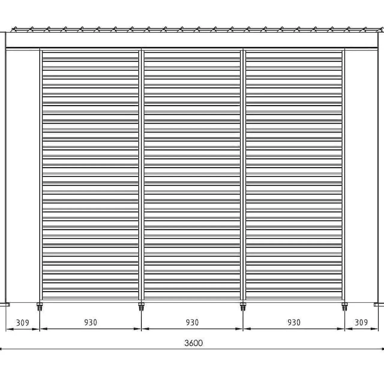 mutoni lifestyle Gartenpavillon Ocean Weiss 360X600> Pavillons Und Gartenzelte