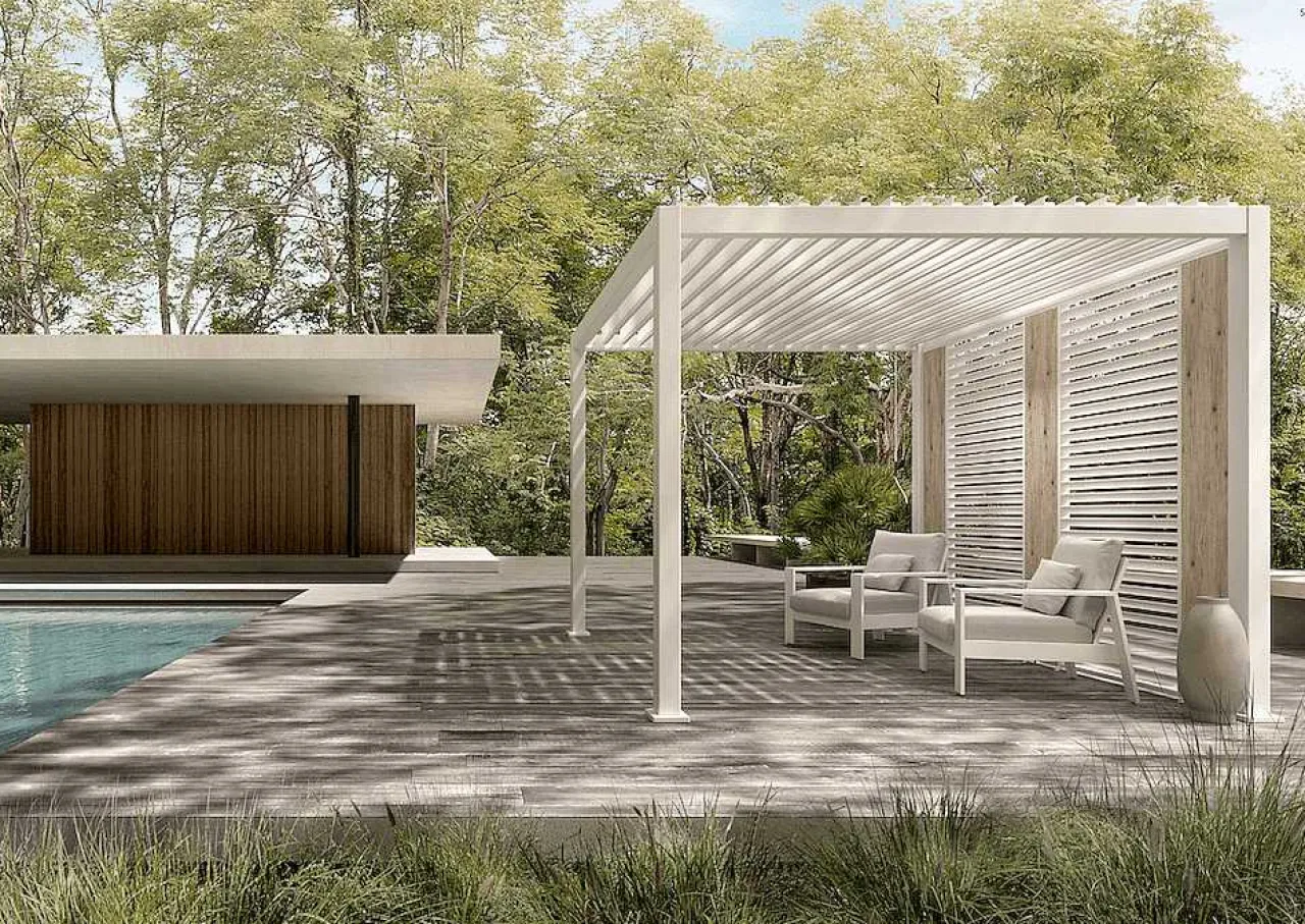 mutoni lifestyle Gartenpavillon Ocean Weiss 300X300> Pavillons Und Gartenzelte
