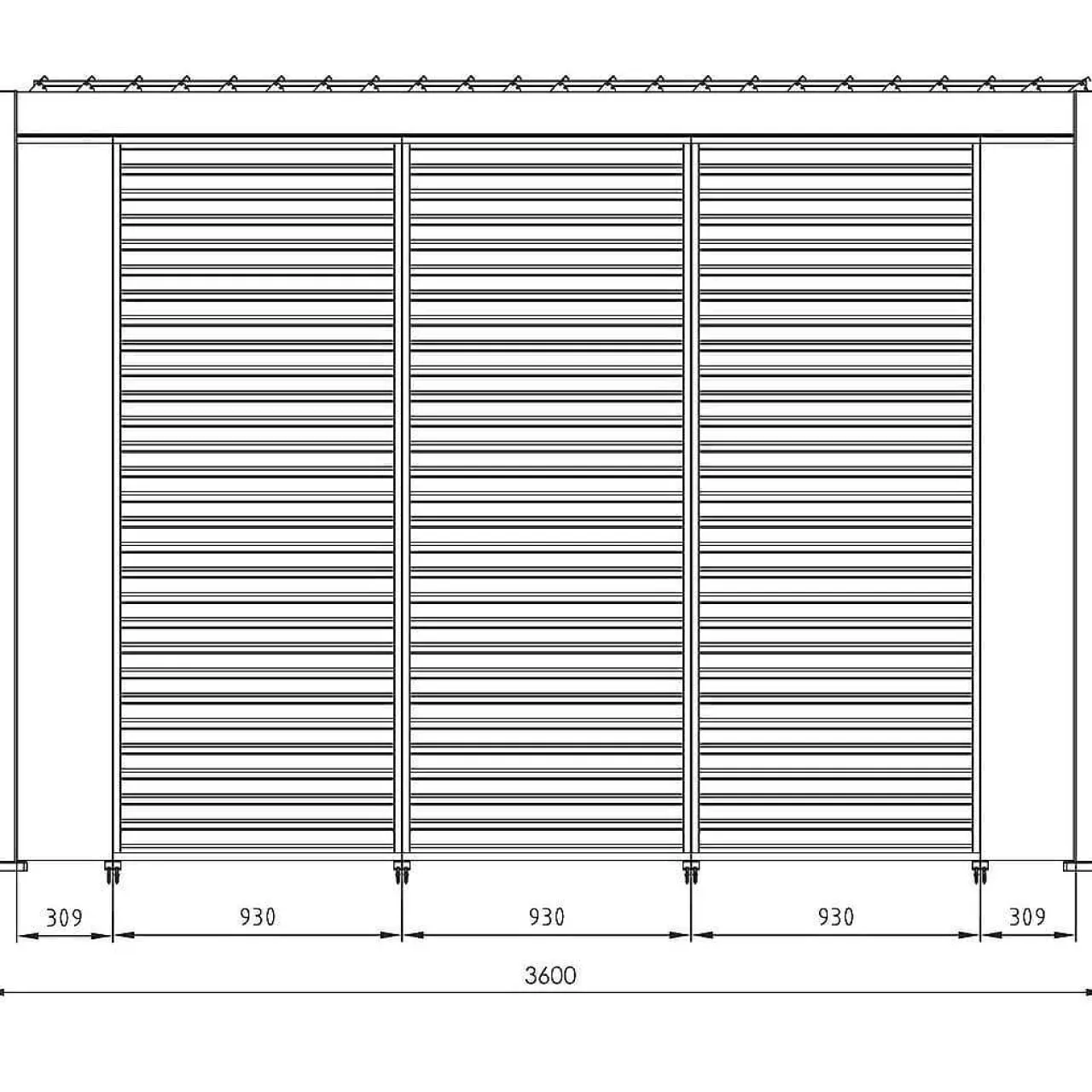 mutoni lifestyle Gartenpavillon Ocean Weiss 360X720> Pavillons Und Gartenzelte