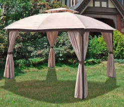 mutoni pleasure Gartenpavillon Pires Beige 360X300> Pavillons Und Gartenzelte