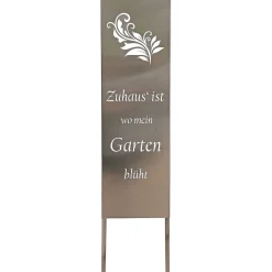 mutoni pleasure Gartenschild Farn Edelstahl Silber> Gartendeko