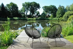 mutoni pleasure Gartensessel Dalida Schwarz (2-Er Set)> Gartensessel
