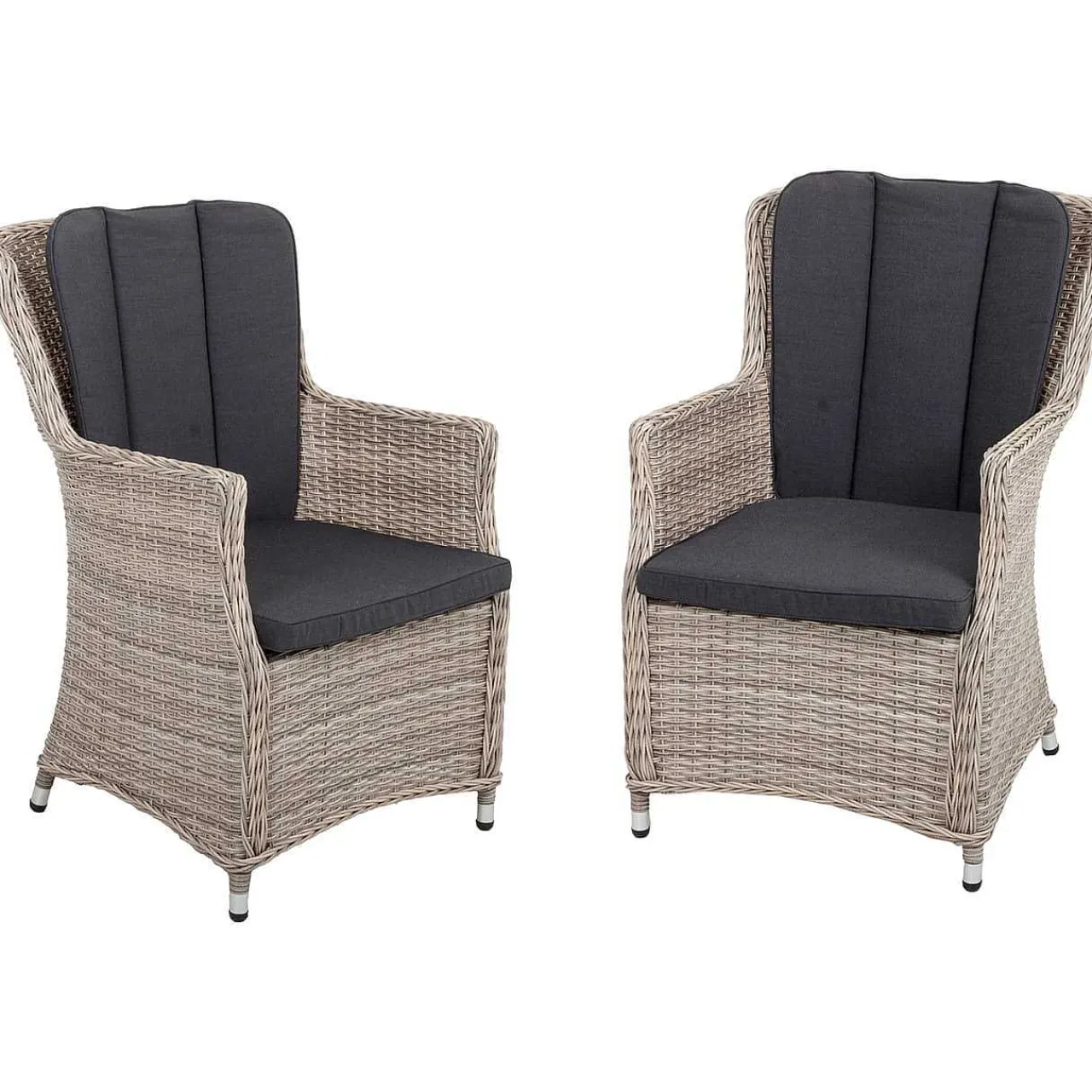 mutoni pleasure Gartensessel Dijon Sesamgrau (2-Er Set)> Gartensessel