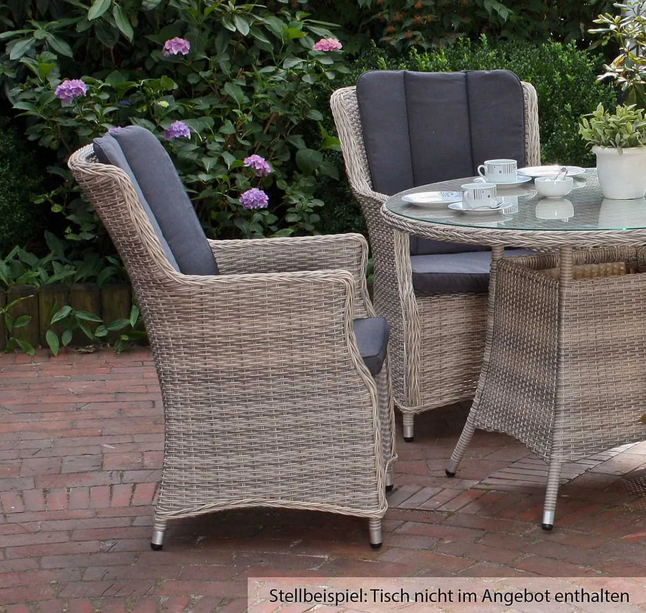 mutoni pleasure Gartensessel Dijon Sesamgrau (2-Er Set)> Gartensessel