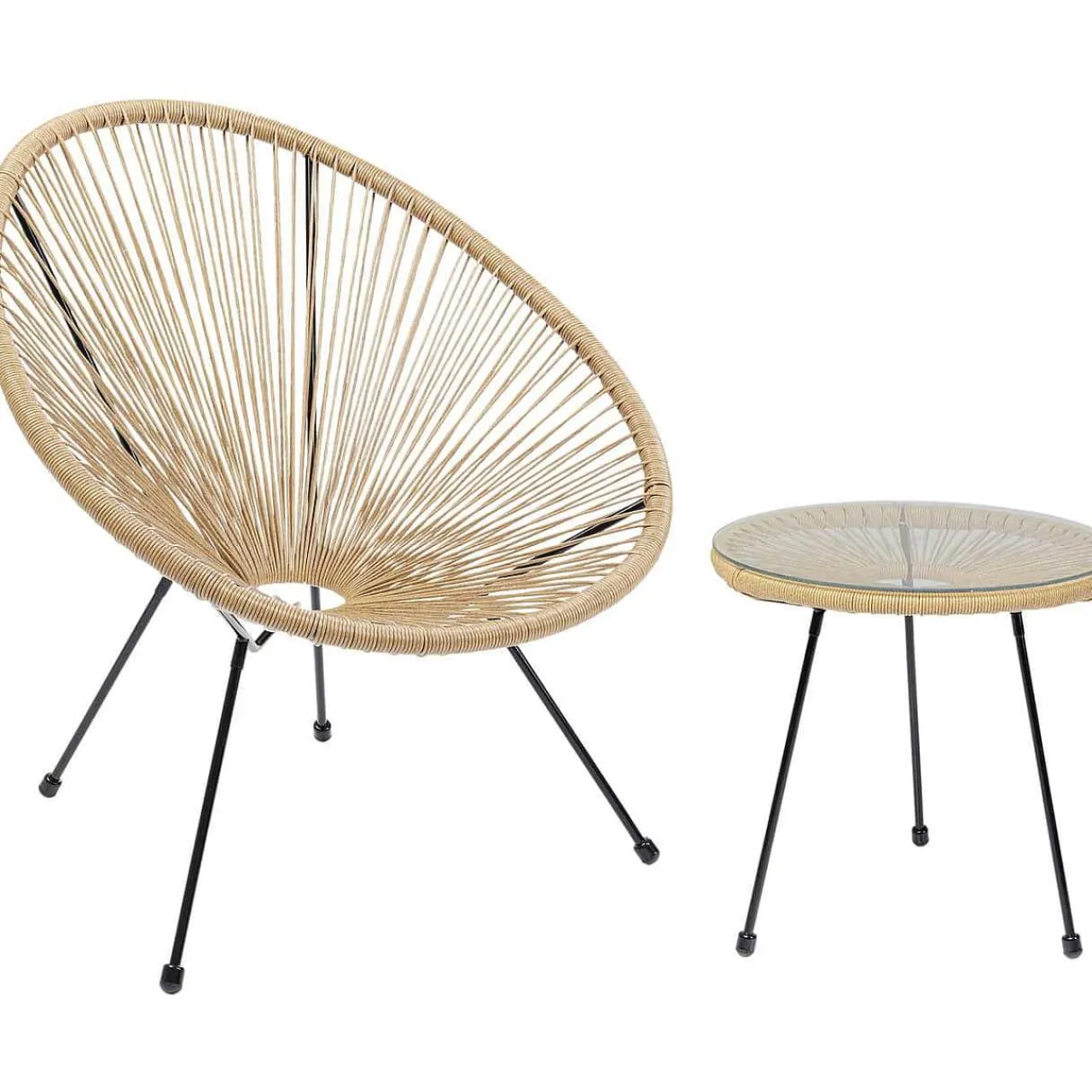 KARE Design Gartenset Acapulco Natur (2-Tlg)> Balkon-Sets