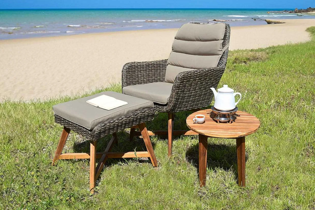 mutoni pleasure Gartenset Calvia Braun (3-Tlg)> Gartensessel