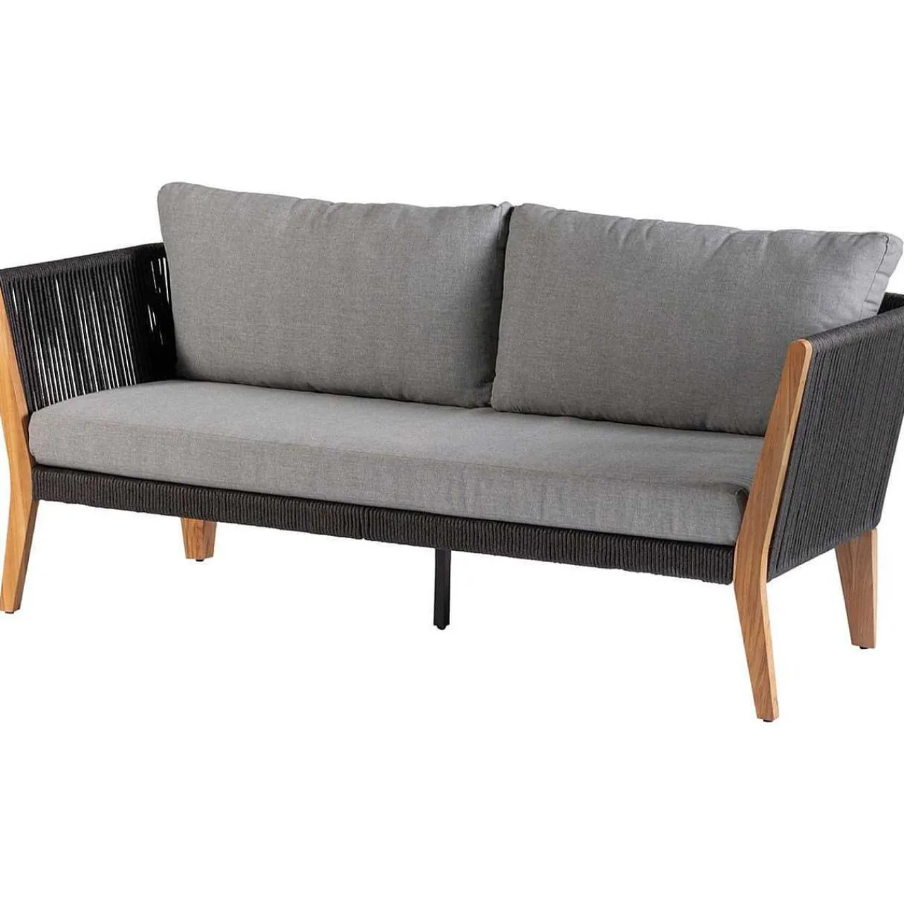 mutoni living Gartensofa San Remo Teak Grau 180> Gartensofas