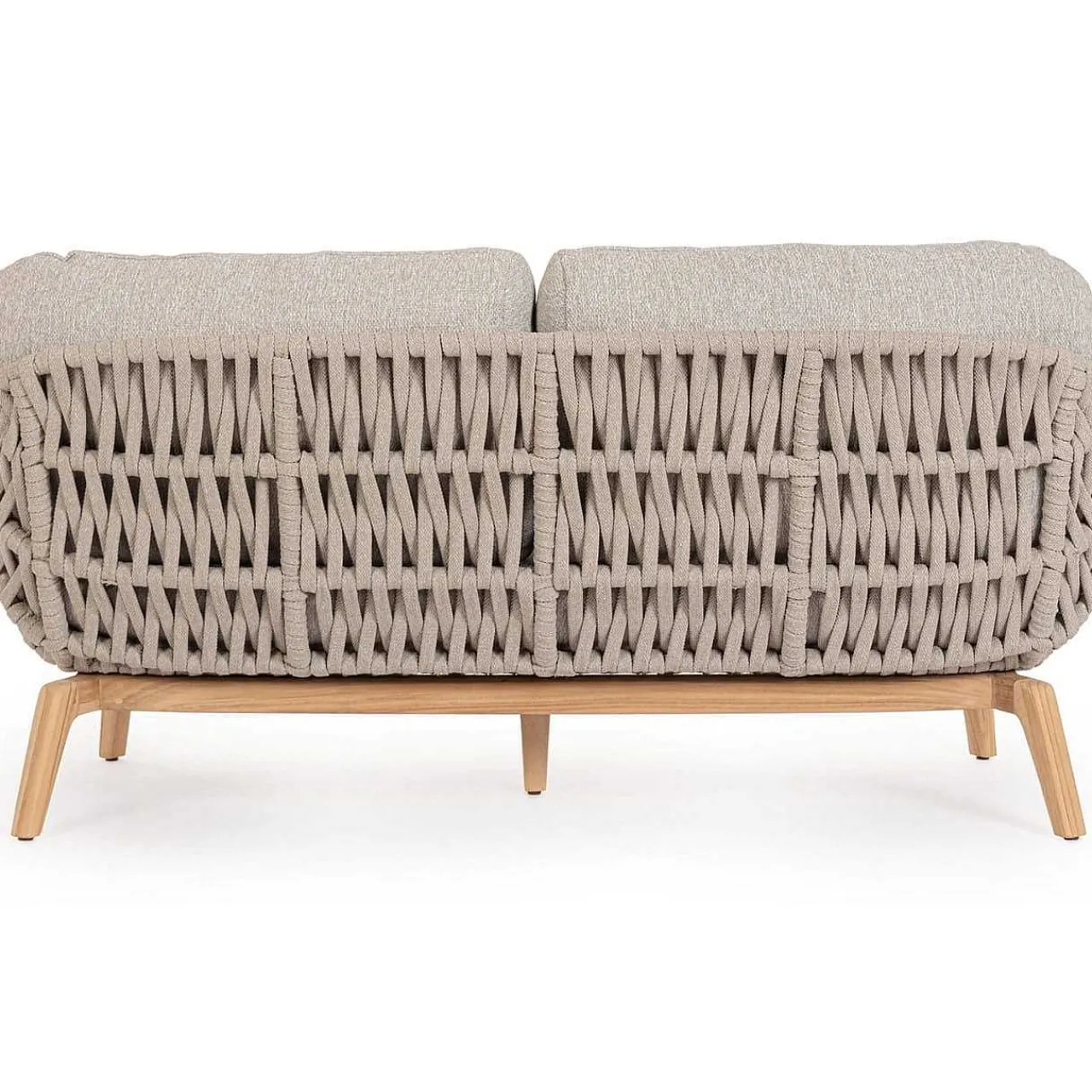 mutoni lifestyle Gartensofa Tamires 3-Sitzer Teakholz Beige> Gartensofas