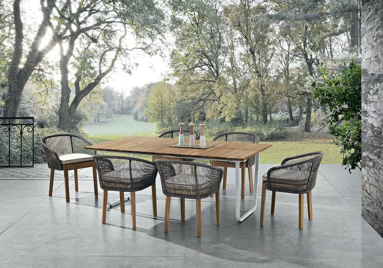 mutoni ethnic Gartenstuhl Dakota Teak Java Brown> Gartenstühle