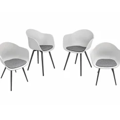 mutoni pleasure Gartenstuhl Zara Grau (4-Er Set)><noscript><img width=