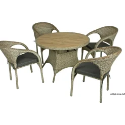 mutoni pleasure Gartentisch Bastia Natur Rund 100><noscript><img width=