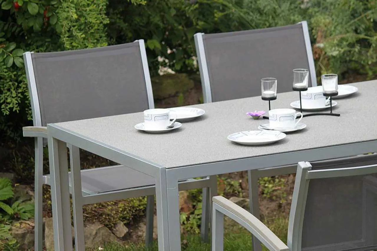 mutoni pleasure Gartentisch Grace Glas Hellgrau 150X90> Garten Esstische