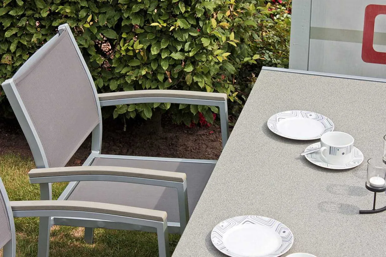 mutoni pleasure Gartentisch Grace Glas Hellgrau 150X90> Garten Esstische