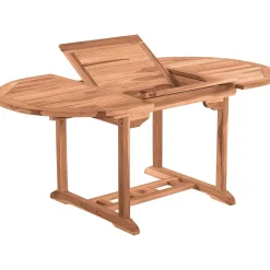 mutoni trend Gartentisch Teak Ausziehbar Rund 120-170X120><noscript><img width=