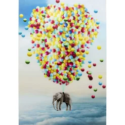KARE Design Glasbild Balloon Elephant 100X150><noscript><img width=