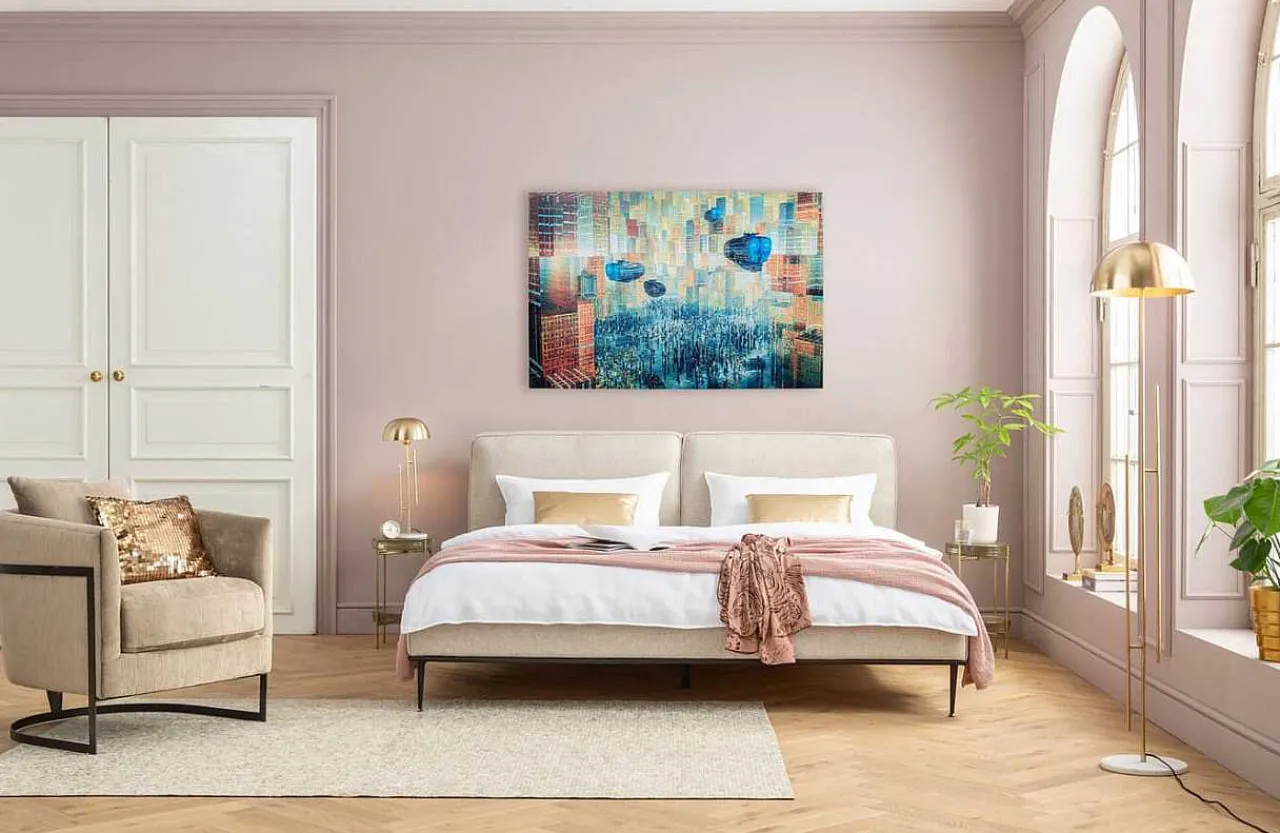 KARE Design Glasbild 3D Future City 150X100> Glasbilder