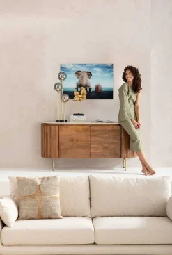 KARE Design Glasbild Elephant Journey 60X40> Glasbilder
