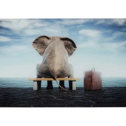 KARE Design Glasbild Elephant Journey 60X40><noscript><img width=