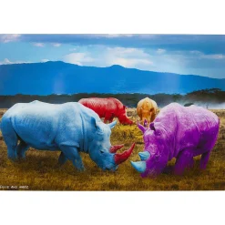 KARE Design Glasbild Rhino Colore 120X80><noscript><img width=