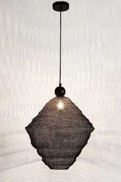 mutoni lifestyle Hangeleuchte Odissa Rhombus Schwarz Rund 86><noscript><img width=