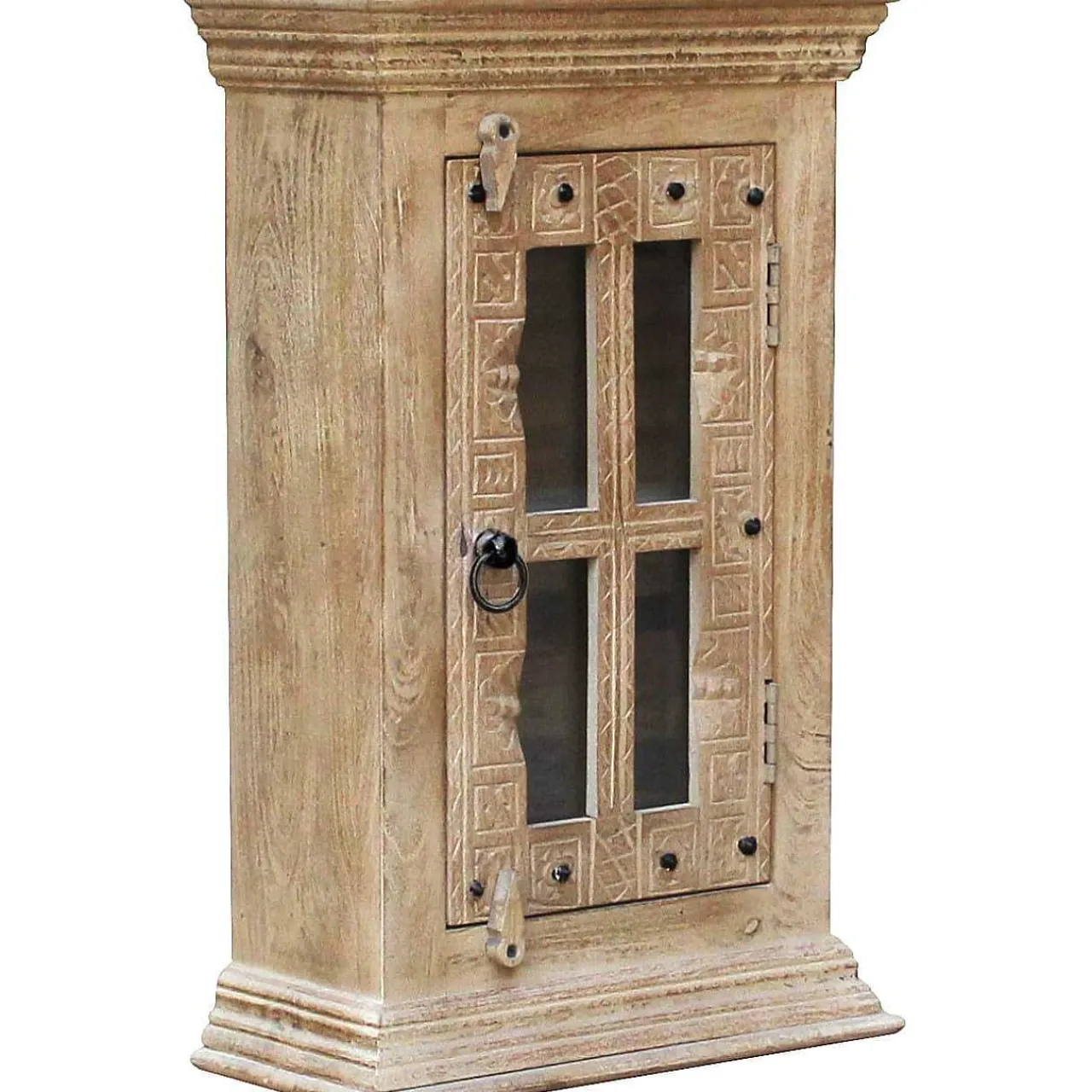 mutoni sweet home Hangeschrank Zoprax Mangoholz Natur 70> Vitrinen
