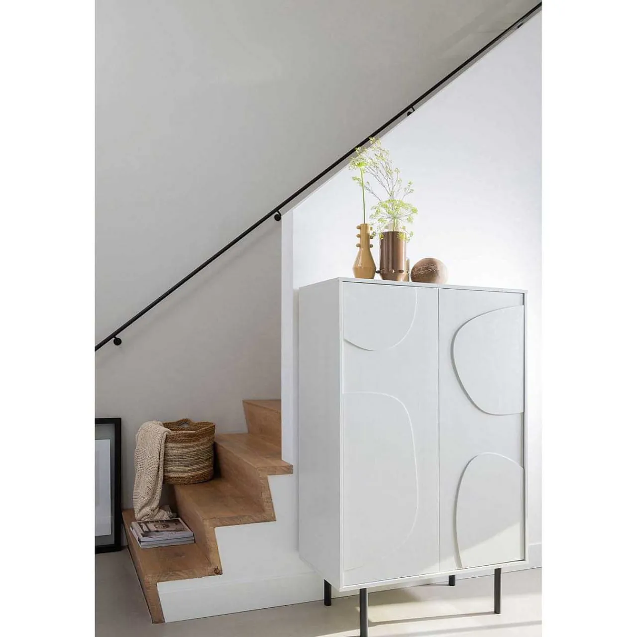 mutoni living Highboard Cadiz Kiefer Mist 135X85> Highboards