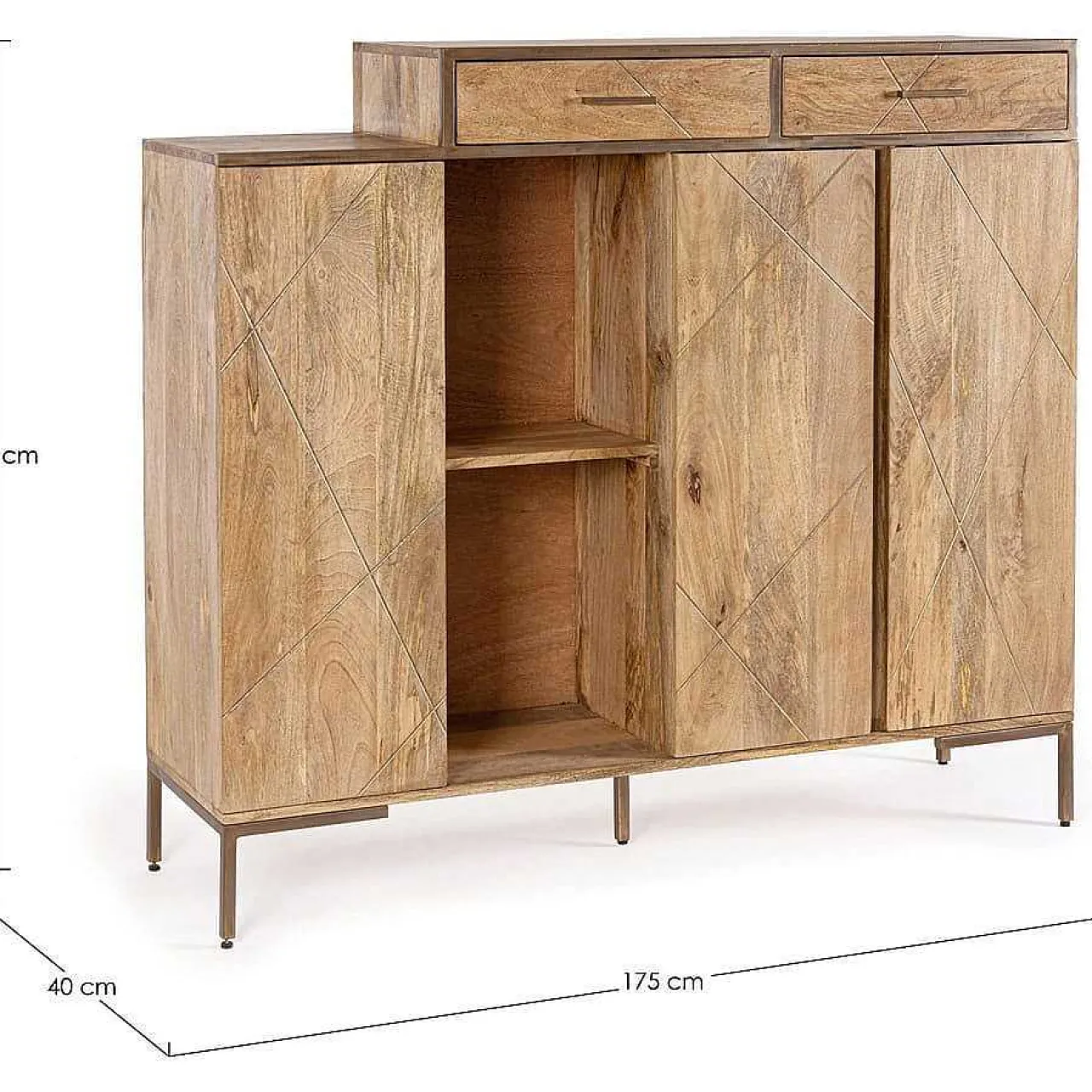 mutoni lifestyle Highboard Jaidev 145X40X132> Highboards