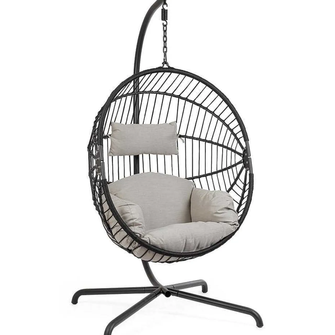 mutoni lifestyle Hängesessel Kelly Finley Klappbar Grau> Hängesessel Und Hängeschaukel
