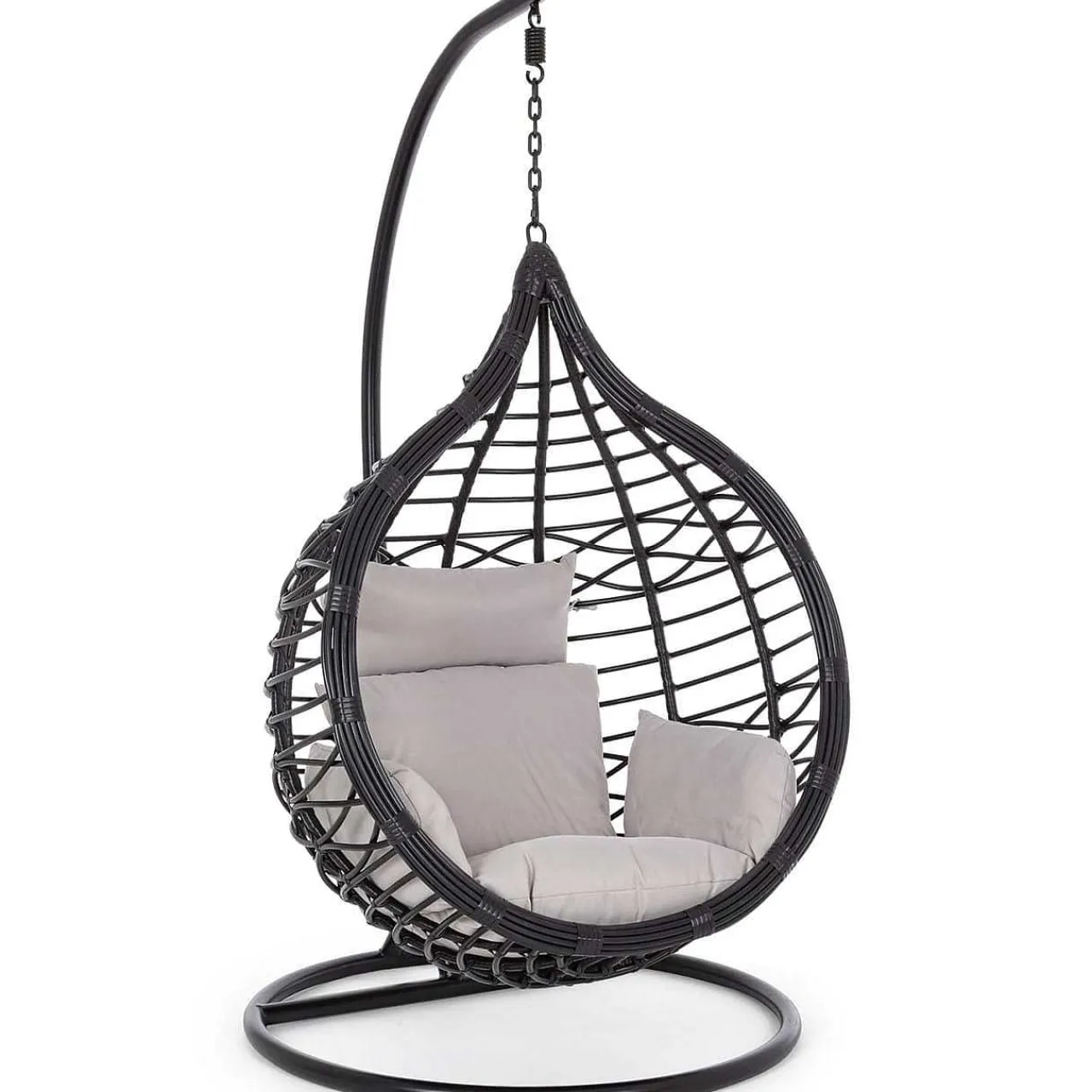 mutoni lifestyle Hängesessel Mit Kissen Torres Schwarz> Hängesessel Und Hängeschaukel