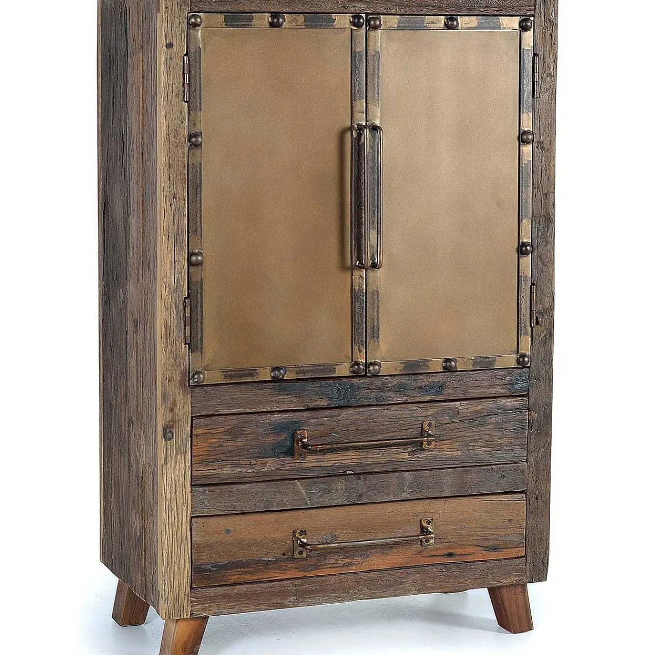 mutoni inspiration Hochkommode Acaba Recyceltes Holz Braun 75X120> Kommoden