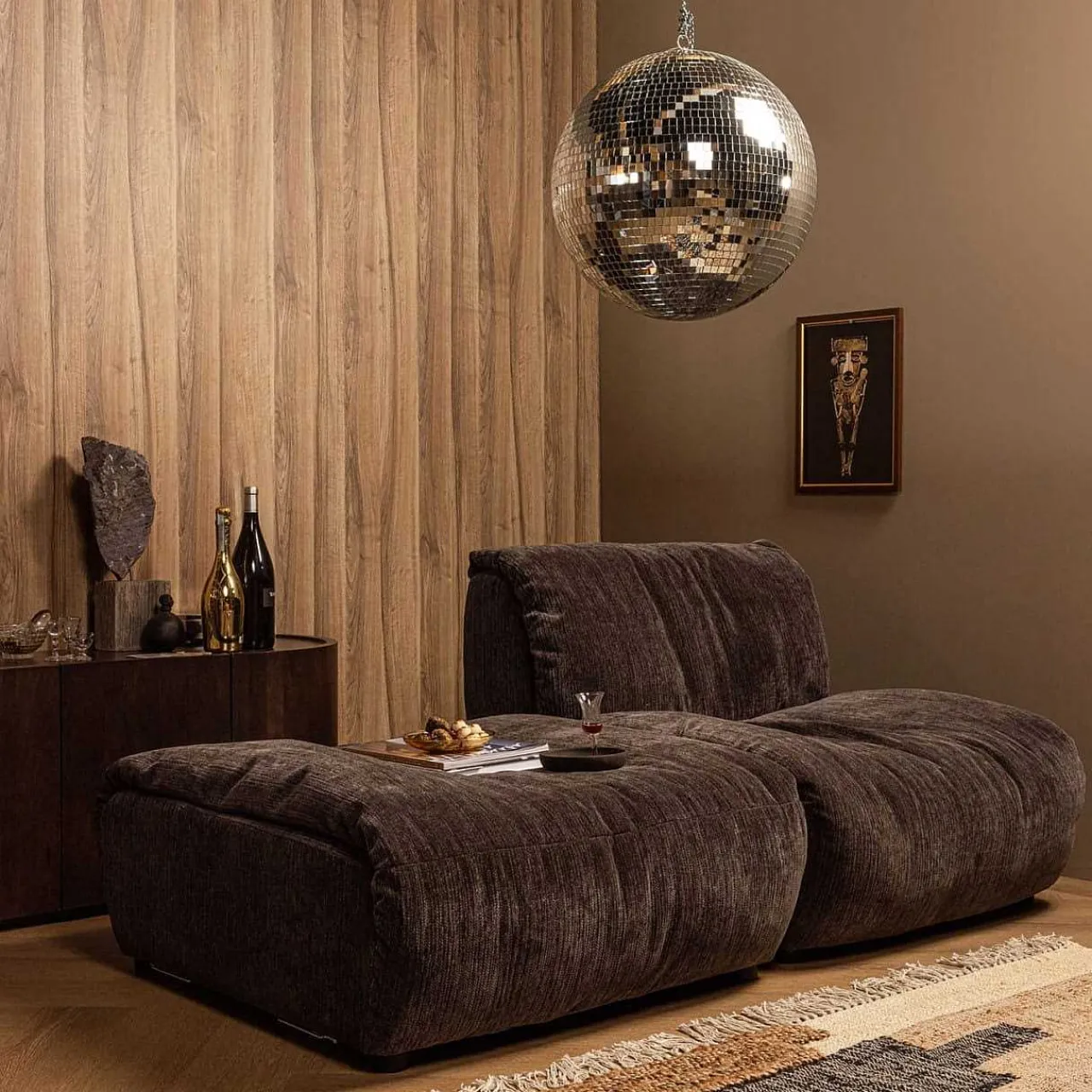 mutoni living Hocker Baggy Coffee> Hocker