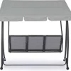 mutoni lifestyle Hollywoodschaukel Grely 3-Sitzer Anthrazit> Hollywoodschaukel