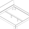mutoni exquisite Holzbett Calgary Ii Wildeiche Massiv> Betten