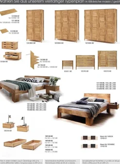 mutoni exquisite Holzbett Calgary Ii Wildeiche Massiv><noscript><img width=