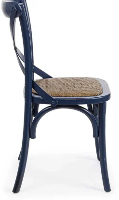 mutoni lifestyle Holzstuhl Cross Blau> Holzstühle