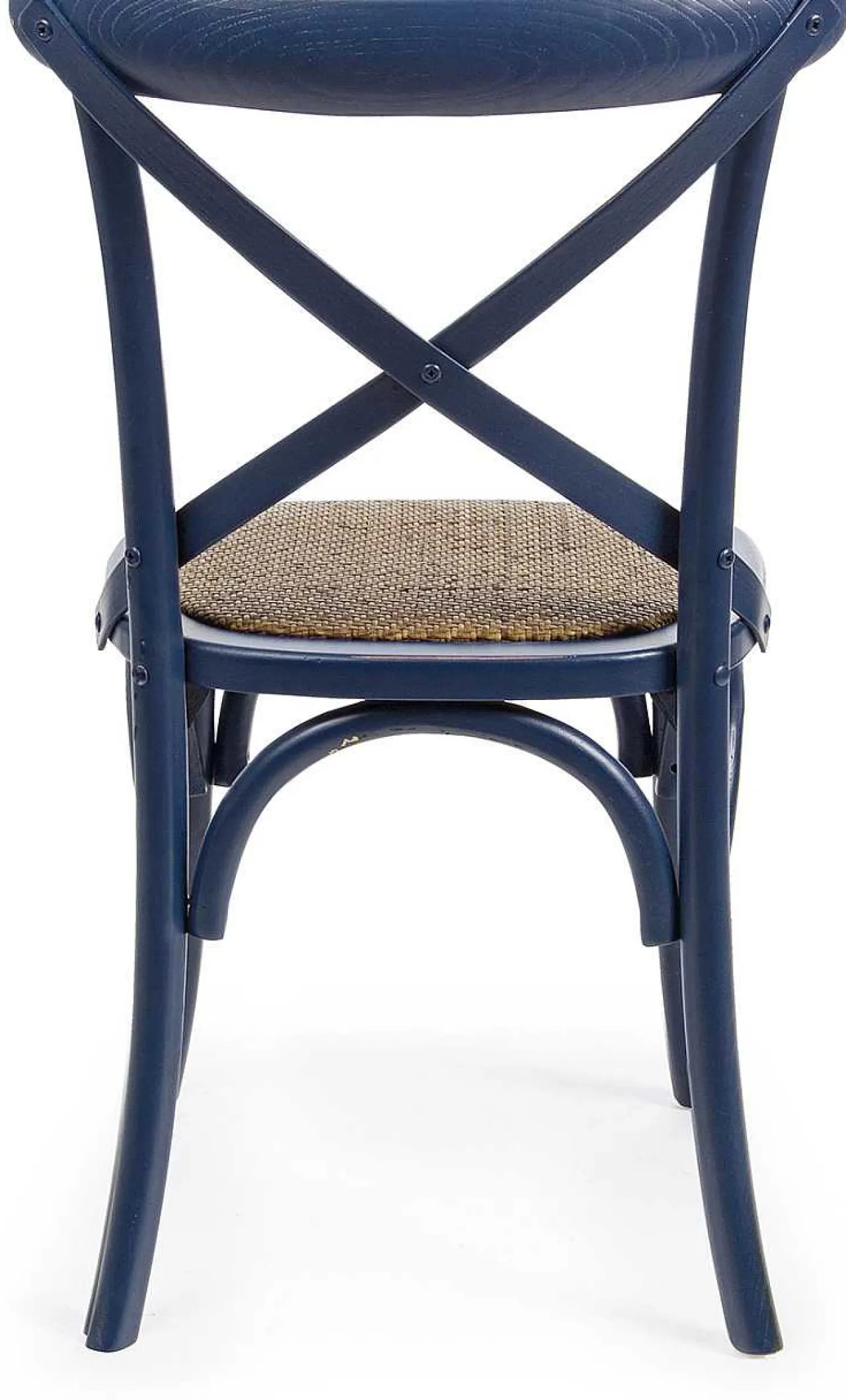 mutoni lifestyle Holzstuhl Cross Blau> Holzstühle