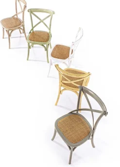 mutoni lifestyle Holzstuhl Cross Dunkelgrau><noscript><img width=